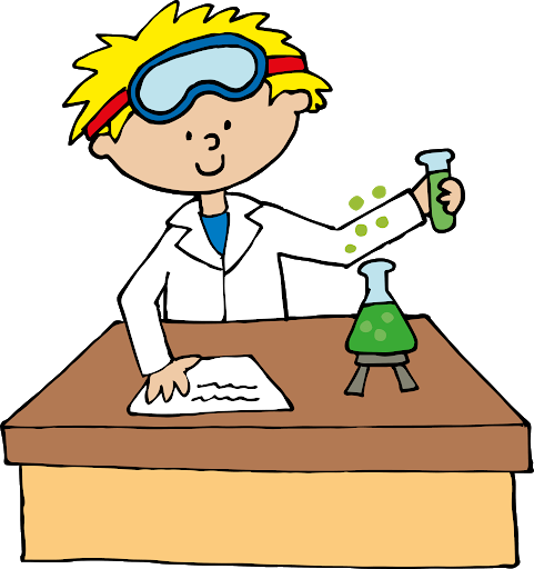 Man with a beaker
